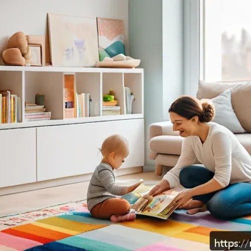 Home 33 성교육과 가정 내 성역할 - A warm and inviting family living room scene in a modern Russian apartment, featuring a diverse fami...